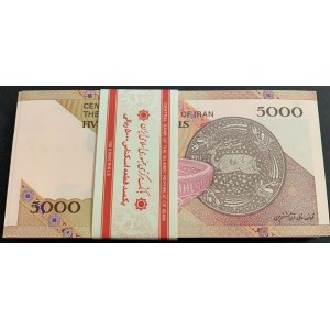Iran, 5.000 Rials, 1993, UNC, p145, BUNDLE