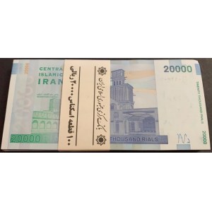 Iran, 20.000 Rials, 2014, UNC, p153, BUNDLE