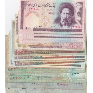 Iran, 100 Rials (8), 1.000 Rials (5), 2.000 Rials, 10.000 Rials(3) and 20.000 Rials (3), FINE /UNC, (Total 20 banknotes)