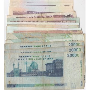 Iran, 100 Rials (8), 1.000 Rials (5), 2.000 Rials, 10.000 Rials(3) and 20.000 Rials (3), FINE /UNC, (Total 20 banknotes)