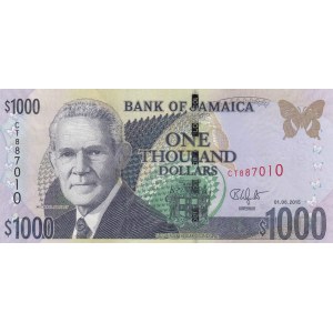 Jamaica, 1.000 Dollars, 2015, UNC, p86k