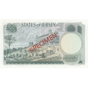 Jersey, 10 Pounds, 1976, UNC, p13a, SPECIMEN