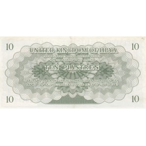 Libya, 10 Piastres, 1951, AUNC, p6