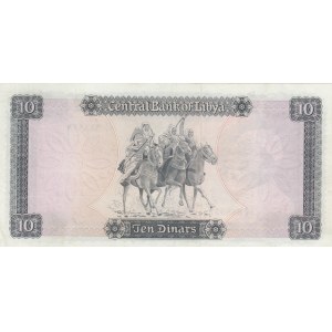 Libya, 10 Dinars, 1971, XF, p37a