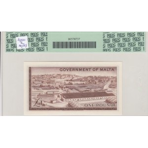 Malta, 1 Pound, 1963, UNC, p26a