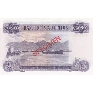 Mairitius, 50 Rupees, 1978, UNC, p33s, SPECIMEN