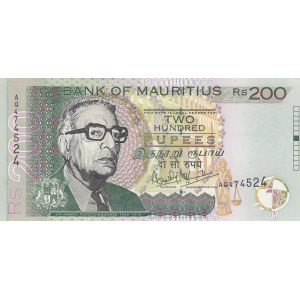Mauritius, 200 Rupees, 2001, UNC, p57
