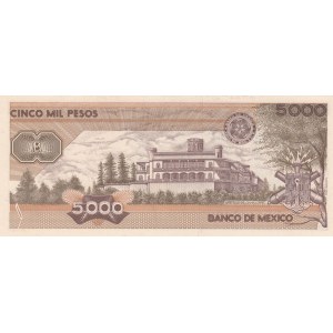Mexico, 5.000 Pesos, 1989, UNC, p88c