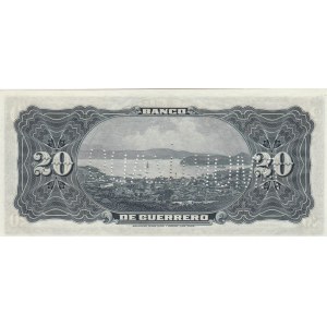 Mexico, 20 Pesos, 1906-1914, UNC, pS300, SPECIMEN