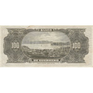 Mexico, 100 Pesos, 1906-1914, AUNC (-), pS302, SPECIMEN