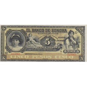 Mexico, 5 Pesos, 1911, UNC, pS419