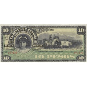 Mexico, 10 Pesos, 1899-1911, XF (+), pS420