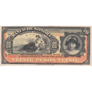 Mexico, 20 Pesos, 1899-1911, UNC, pS421