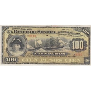 Mexico, 100 Pesos, 1899-1911, UNC, pS423