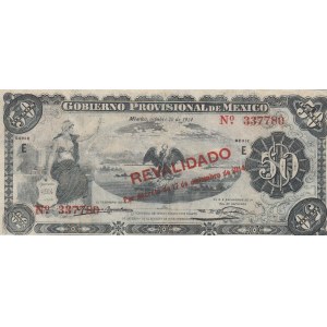 Mexico, 50 Pesos, 1914, XF, pS707