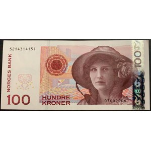 Norway, 100 Kroner, 2006, UNC, p49c