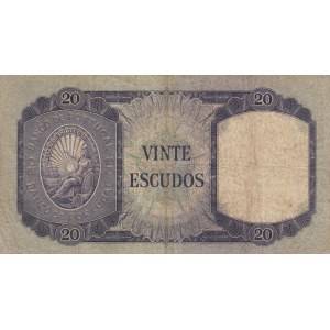 Portugal, 20 Escudos, 1960, POOR, p163