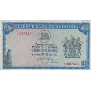 Rhodesia, 1 Dollar, 1973, VF, p30g