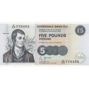 Scotland, 5 Pounds, 2002, UNC, p218d