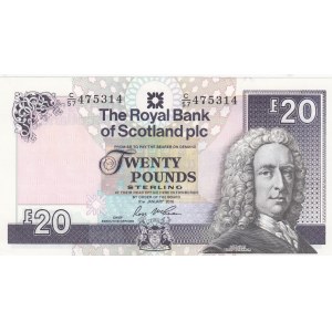 Scotland, 20 Pounds, 2016, UNC, p374f