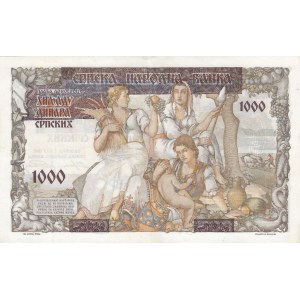 Serbia, 1.000 Dinare, 1941, AUNC, p24