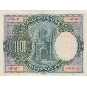 Spain, 1.000 Pesetas, 1925, XF, p70c