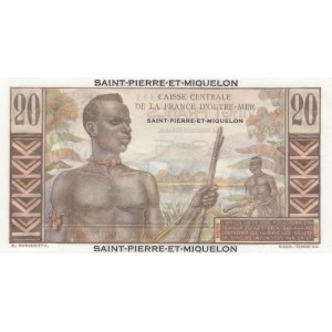 Saint Pierre and Miquelon, 20 Francs, 1950, UNC, p24