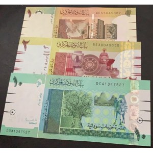 Sudan, 1 Pound, 2 Pounds and 10 Pounds, 2006/2011, UNC, p64, p71, p73, (Total 3 banknotes)