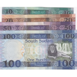 Sudan, 10 Pounds, 20 Pounds, 50 Pounds and 100 Pounds, UNC, (Total 4 banknotes)