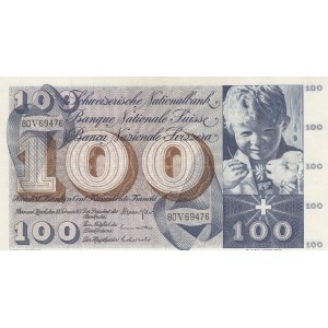 Switzerland, 100 Franken, 1971, XF (+), p49m