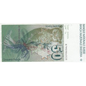 Switzerland, 50 Franken, 1987, AUNC, p56g