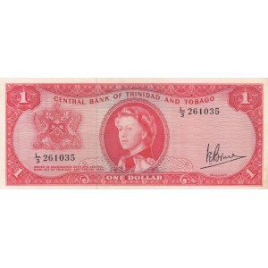 Trinidad and Tobago, 1 Dollar, 1964, XF, p26c
