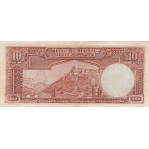 Turkey, 10 Lira, 1938, XF, 2/1. Emission, p128