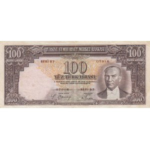 Turkey, 100 Lira, 1938, XF (-), 2/1. Emission, p130