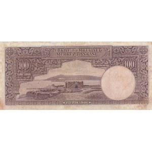 Turkey, 100 Lira, 1938, FINE, 2/1. Emission, p130