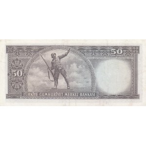 Turkey, 50 Lira, 1964, XF, 5/6. Emission, p175