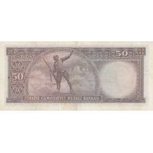 Turkey, 50 Lira, 1971, XF, 5/7. Emission, p187A