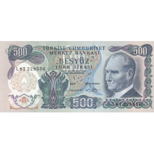 Turkey, 500 Lira, 1974, UNC, 6/2. Emission, p19e