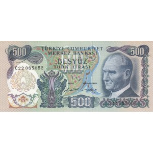 Turkey, 500 Lira, 1971, UNC, 6/1. Emission, p190a