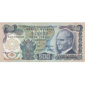 Turkey, 500 Lira, 1971, VF, 6/1. Emission, p190a,
