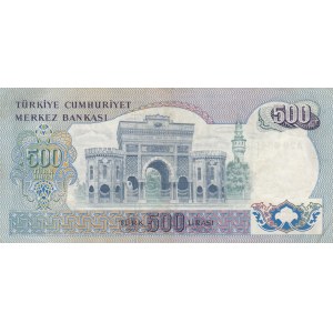 Turkey, 500 Lira, 1971, VF, 6/1. Emission, p190a,