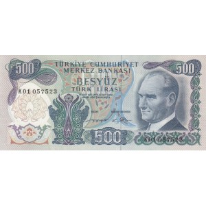 Turkey, 500 Lira, 1974, UNC (-)/UNC, 6/2. Emission, p190b, K01