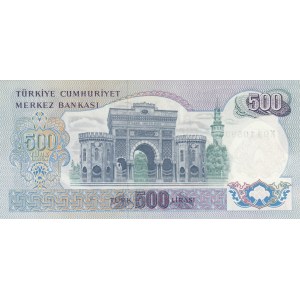 Turkey, 500 Lira, 1974, UNC, 6/2. Emission, p190b, K03