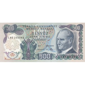 Turkey, 500 Lira, 1974, UNC, 6/2. Emission, p190e