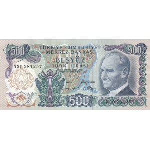 Turkey, 500 Lira, 1974, UNC, 6/2. Emission, p190e