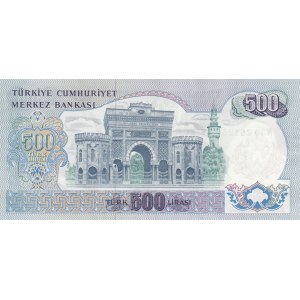 Turkey, 500 Lira, 1974, UNC, 6/2. Emission, p190e