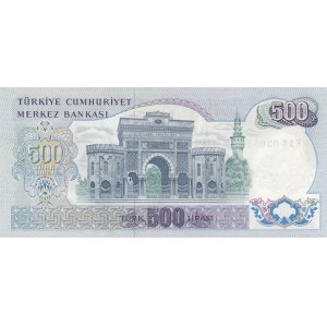 Turkey, 500 Lirai 1974, UNC, 6/2. Emission, p190b, K15