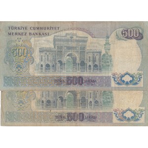 Turkey, 500 Lira, 1974, FINE, 6/2. Emission, p190c