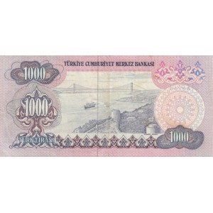 Turkey, 1.000 Lira, 1978, FINE / VF, 6/1. Emission, p191, REPLACEMENT