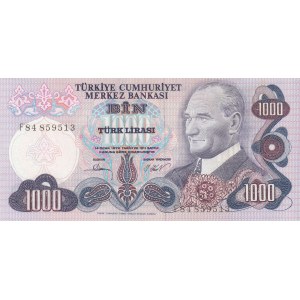 Turkey, 1.000 Lira, 1981, UNC, 6/3. Emission, p191